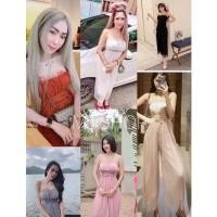 ราคา จั้มกางเกงสายเดี่ยวทรงกางเกง 7 ส่วน ผ้ามุ้ง มีซับใน ใส่สบาย (15653239852)