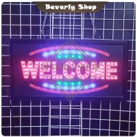 ราคา WELCOME ขนาด 48 * 25 * 2 cm ป้ายไฟ LED ป้ายไฟตัวอักษร ป้ายไฟสำเร็จรูป ตกแต่งหน้าร้าน (25965454108)
