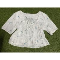 ราคา ส่งต่อเสื้อลูกไม้ มือ 2 สีขาว ปัก (21832386417)