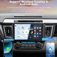 ราคา JIUYIN 10.1 "วิทยุติดรถยนต์สําหรับ Toyota RAV4 2012-2018 ไร้สาย CarPlay Android มัลติมีเดียอัตโนมัติ GPS นําทางเสียงสเตอริโอเครื่องเล่น KYJJ (52957631964)