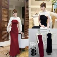 ราคา แม็กซี่เดรสแขนกุดกับเสื้อคลุมผ้าไหมผู้หญิงสุดหรู (42027149566)