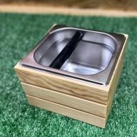 ราคา ที่ใส่เคาะกากกาแฟ ขนาดใหญ่ ถังเคาะกากกาแฟ ไม้ ที่เคาะกาก ถังทิ้งกากกาแฟ กล่องไม้เคาะกากกาแฟ สีไม้แท้ DS01-10 (17387842357)