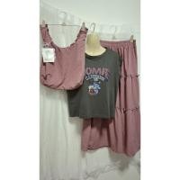 ราคา เชตเสื้อ+กระโปรง+กระเป๋า งานป้ายมือ1 size M-L (44111011524)