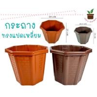 ราคา กระถางแปดเหลี่ยม ทรงสูง กระถางพลาสติก แบบแปดเหลี่ยม 8 และ 11 นิ้ว กระถางต้นไม้ กระถาง มีรู กระถางแปดเหลี่ยม (28420165356)