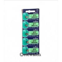 ราคา พร้อมส่ง> ถ่านกระดุม Murata SR626SW / 377 แผง 5 ก้อน หมดอายุ 07/2027 (1641933185)