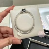 ราคา (ของแท้100%)Pandora Infinity Heart Clasp Snake bracelet ข้อมือหัวใจอินฟินิตี้ (24761734062)