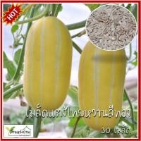 ราคา 30 เมล็ด แตงไทยหวานสีทอง เมล็ดแตงไทยสีทอง Musk Melon เมล็ดแตงไทย (17895122090)