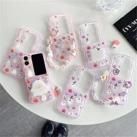 ราคา เคสโทรศัพท์มือถือแบบนิ่ม TPU ฝาพับ ลายผีสีม่วง สําหรับ OPPO Find N3 Flip 5G Find N2 Flip 5G (22485617269)
