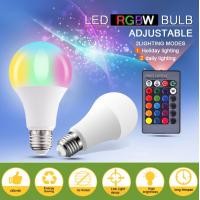 ราคา E27 หลอดไฟเปลี่ยนสี LED RGBW เปลี่ยนได้16สี 3//10/15W หลอดสมาร์ทแอมเพิลหรี่แสงได้พร้อมรีโมทคอนโทรล (15006792704)