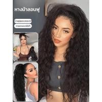 ราคา ส่งฟรีแฮร์พีชหางม้าลอนคลื่นน้ำแบบหนีบ ผมหางม้าลอนหยักยาวงาช้าง คลิปในหางม้าขยายคลิปกรงเล็บวิกผมหางม้า (42604137487)