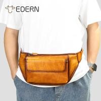 ราคา 2024 EDERN ใหม่กระเป๋าคาดเอวหนังแท้สำหรับผู้ชายกระเป๋าค (29559181823)