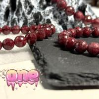 ราคา หินทับทิม หินสีแดง（Zoisite Ruby）Ruby กำไลข้อมือ ทับทิม ทับทิมแดง ตัดเงา เจียรกลม ไม่เผาสี (28571948457)