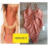 ราคา ชุดว่ายน้ำ Forever 21 สีน้ำตาล (6416525636)