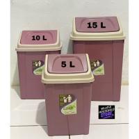 ราคา ถังขยะมีฝาปิด / ถังขยะทรงสี่เหลี่ยม / ถังขยะขนาดกลาง / ถังขยะ 5 ลิตรพร้อมฝาปิด (57702906989)
