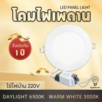 ราคา โคมไฟดาวน์ไลท์ฝังฝ้า LED ชุดโคมดาวไลท์ติดฝ้า โคมติดเพดาน LED PANEL แบบฝัง (28527873346)