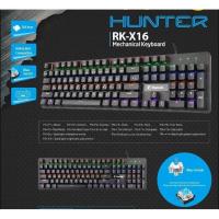 ราคา Razeak คีย์บอร์ด รุ่น RK-X14/RK-X16 Airavata Hunter Semi Blue Switch Mechanical Gaming (1617736133)