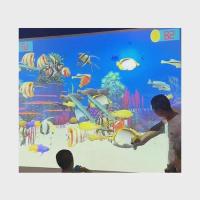 ราคา VR Kids Fun Zone AR Magic Ball Interactive Projection Wall Game AR Children Interactive Projector G (51054086263)