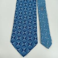 ราคา เนคไทมือสองGianni Versace Tie Blue Design Necktie Made in Italy (42560876680)