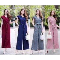 ราคา จั้มสูทใส่ทำงานได้ จั้มสูทขายาว จั้มขายาวใส่ทำงาน ชุดออกงาน (22169598329)