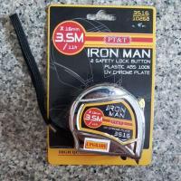 ราคา ตลับเมตรชุบโครเมี่ยม ยาว3.5เมตร PT&T IRON MAN (3253440222)
