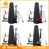 ราคา [เบลเซีย] ไวโอลินไฟฟ้า 4/4 ขนาดเต็มเงียบสําหรับผู้เริ่มต้นผู้ใหญ่วัยรุ่น, ไวโอลินค่อนข้างอิเล็กทรอนิกส์ไม้เนื้อแข็งพร้อมอุปกร (24033143846)