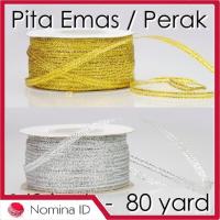 ราคา ค242 ริบบิ้นสีทอง / สีเงิน สีทอง 1,8 นิ้ว / ริบบิ้นสีเงิน 80 หลาต่อม้วน (7080217627)