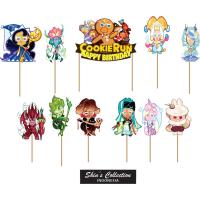 ราคา Cookie Run Kingdom เค้กท็อปเปอร์ 1 ชุด มี 11 ชิ้น (18218129265)