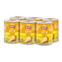 ราคา เลย์สแตคส์มันฝรั่งทอดกรอบรสออริจินอล 42 กรัม 1 แพ็ค 6 กระป๋อง (23244382422)