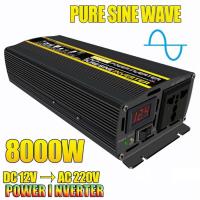 ราคา 10000W Pure Sine Wave Car Power Inverter DC12V to AC220V Voltage Transformer Car Home Power Conver (55206323943)