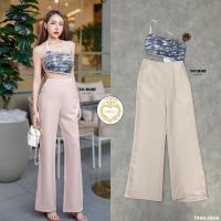 ราคา จั๊มสูทขายาว จั๊มกางเกงขายาว เว้าเอว สวยเซ็กซี่ งานป้าย Trak (22821976084)