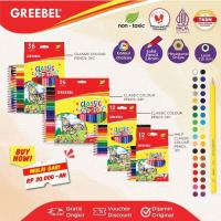 ราคา GREEBEL ดินสอสี 12 24 36 สี ดินสอสีคลาสสิค / ดินสอสี / สีทรู (50602127974)