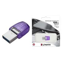 ราคา Kingston DataTraveler microDuo 3C 128GB USB Type-C & Type-A Flash Drive (Purple) (18313979064)