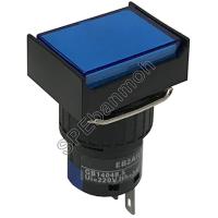 ราคา L16A-003-5P-DZ สวิทช์กดติด-กดดับ (Maintain) ∅16mm OFF-ON DC 12V สีน้ำเงิน (Blue) (19090279567)