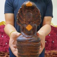 ราคา พระนาคปรกโบราณ ศิลปะขอมยุคเก่า ปราสาทเขาพนมรุ้ง สร้างจากหินศิลาแลง มีเสน่ห์มนต์ขลัง(หน้าตัก5นิ้ว สูง25ซม.)หนักมากๆ (10235418097)
