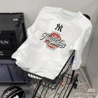 ราคา เสื้อยืดแขนสั้นคอกลม สำหรับผู้หญิง พิมพ์ลายกราฟฟิก ไหล่ออกแบบเฉพาะ มีโลโก้ด้านหน้า ทำจากผ้าฝ้ายแท้ (53258422043)