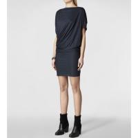 ราคา ALLSAINTS Pia Jersey Navy Blue Dress Size 6 (42879112455)