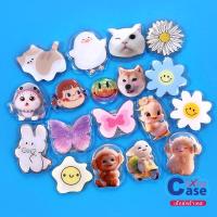 ราคา Griptok รูปการ์ตูนน่ารัก ดอกไม้ ผีเสื้อ หน้ายิ้ม แมว กระต่าย ป๊อปอัพติดหลังโทรศัพท์ แหวนติดโทรศัพท์ตั้งได้ (23078634502)