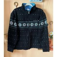 ราคา ส่งต่อ 98% เสื้อแจ็คเก็ตคลุมกันหนาวผ้าขนนุ่ม หนา แบรนด์ New balance แท้ สีดำ ด้านในฟ้า ลายวินเทจคริสต์มาส แขนยาว มือสอง (47350030151)