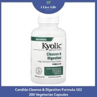 ราคา กระเทียมสกัด Aged Garlic Extract Candida Cleanse & Digestion Formula 102, 200 Vegetarian Caps - Kyolic (7608567874)