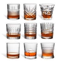 ราคา Whiskey Glass Crystal European Style Spirit Glass Thickened Beer Water Cup Bar Wine Glass Wine Set (23879876945)