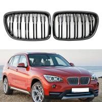 ราคา Black Front Bumper Dual Slat Front Kidney Grill Grille For BMW X1 E84 2009-2015 sDrive 16i 18i 18d (40677282268)