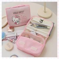 ราคา รีบจัดด่วน!✨กระเป๋าเอนกประสงค์ Sanrio งานลิขสิทธิ์แท้ ใส่เครื่องสำอางค์ กางออกและพับเก็บได้ ขนาด 24.5*20*9 cm. (41519989588)