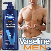 ราคา Vaseline Men Cooling Hydration 3in1 Body Face and Hands Lotion 400ml โลชั่นสูตรเย็นสำหรับบำรุงผิวผู้ชาย (17898197853)