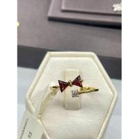 ราคา แหวนทองคำ 18k (750) น้ำหนัก 2.22กรัม เพชรแท้ F VVS 0.06กะรัต พลอยโกเมนแท้ (24036145049)