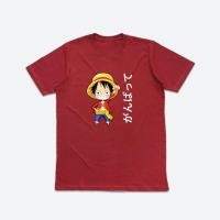 ราคา เสื้อยืดลูฟี่ ganbate (50151264719)