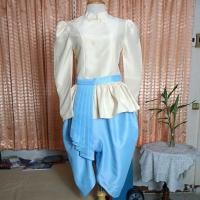 ราคา ชุดไทยประยุกต์ ชุดโจงกระเบนพร้อมเสื้อสีฟ้าเหลือง size L (24263277007)