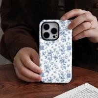 ราคา เคสโทรศัพท์โทรศัพท์ เหมาะสําหรับ iPhone Small Fresh Blue Floral Bear เคสฟิล์มสองในหนึ่งเดียวเหมาะสําหรับ iPhone17/15/14plus/13/12/11 เคสป้องกัน S9AG (44806716740)