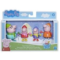 ราคา Peppa Pig Peppa's Club Peppa's Family Wintertime Figure 4-Pack Toy, 4 Figures in Cold-Weather Outfits, Ages 3 and up (25477557063)