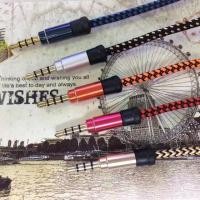 ราคา สาย AUX ต่อ โทรศัพท์จากลำโพง ยาว 1 เมตร/1.5 เมตร (10สี) (12145513174)