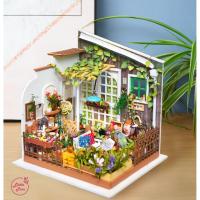 ราคา บ้านตุ๊กตา DIY Dollhouse Robotime - Miller's Garden สวนหลังบ้าน มีไฟ มีอุปกรณ์ครบ พร้อมส่ง!!! (6909287896)